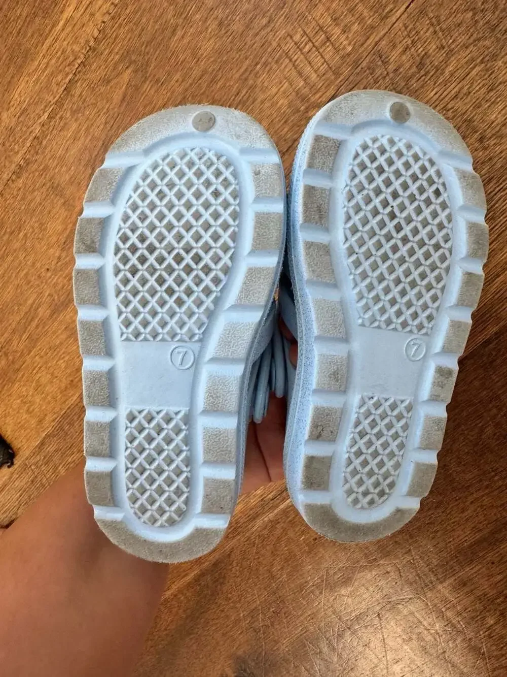 Disney Frozen Elsa Toddler Girls Glitter Blue Fisherman Jelly Sandals Size 7